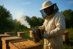 Image de l’article : Choisir un enfumoir : l’outil indispensable pour la ruche