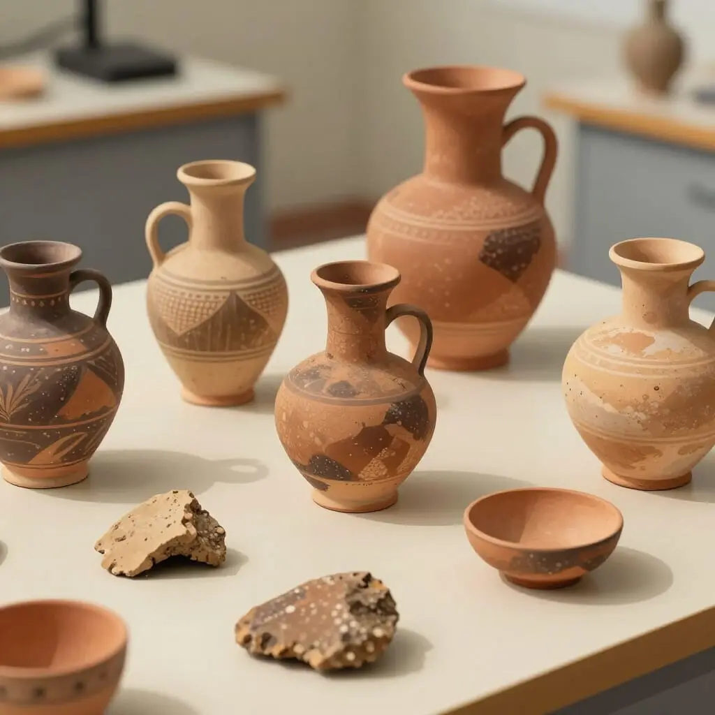 Tessons de poterie néolithique avec traces de cire d’abeille provenant de sites en Europe, Proche‑Orient et Afrique du Nord