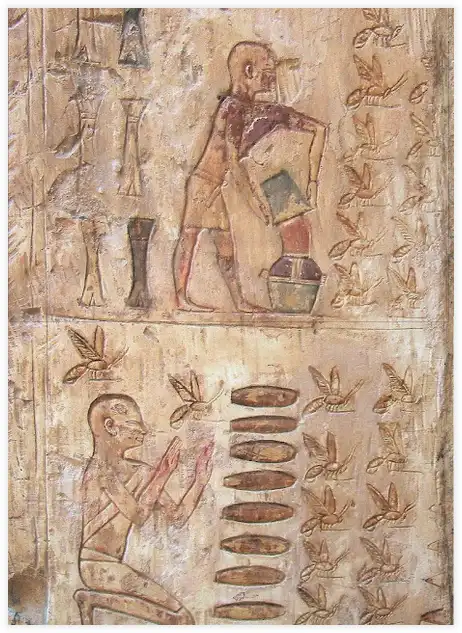 Scène d'apiculture - Tombe de Pabasa, rive ouest de Louqsor