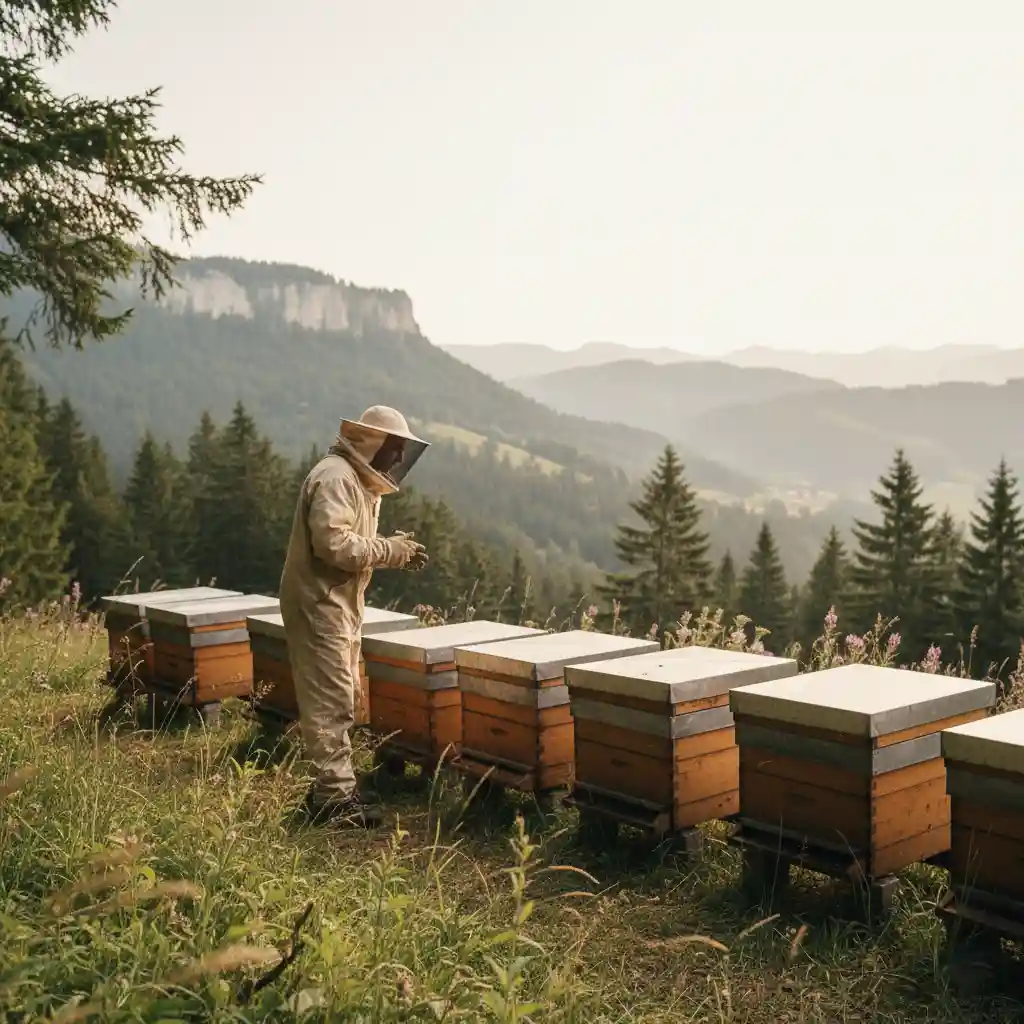 Observation d’une ruche sans ouverture pour limiter le stress
