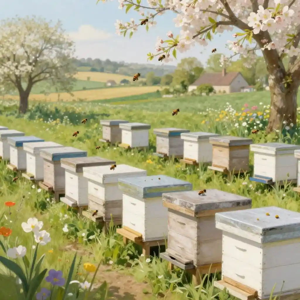 Propagation des maladies par dérive naturelle des abeilles entre ruches