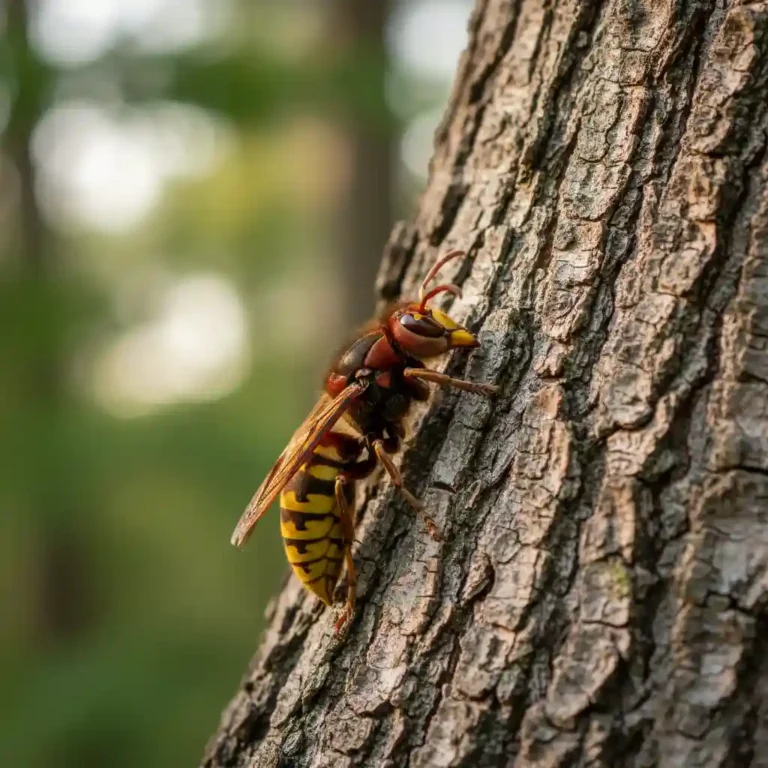 Frelon européen Vespa crabro dans son environnement naturel
