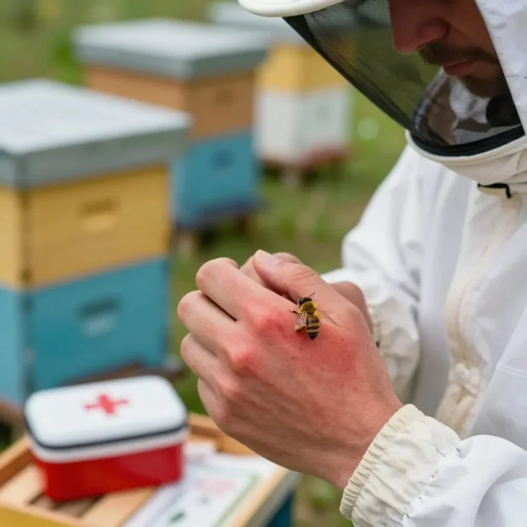 Réaction allergique aux piqûres d’abeilles : symptômes, premiers secours et équipement de protection apicole