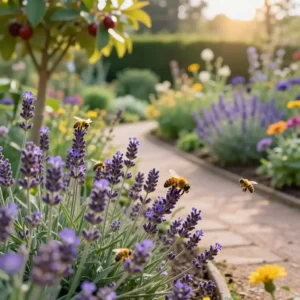 Image de l’article : Comment créer un jardin mellifère : guide d&rsquo;aménagement pour les abeilles