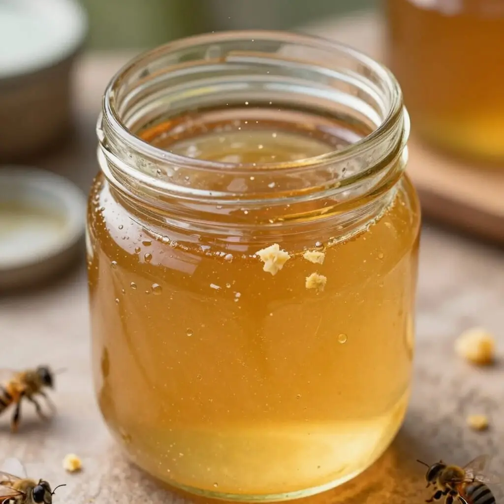 Contamination du miel par des poussières, morceaux de cire, insectes, humidité excessive et résidus de nettoyage.