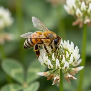 Image de l’article : Le trèfle blanc attire-t-il les abeilles ?