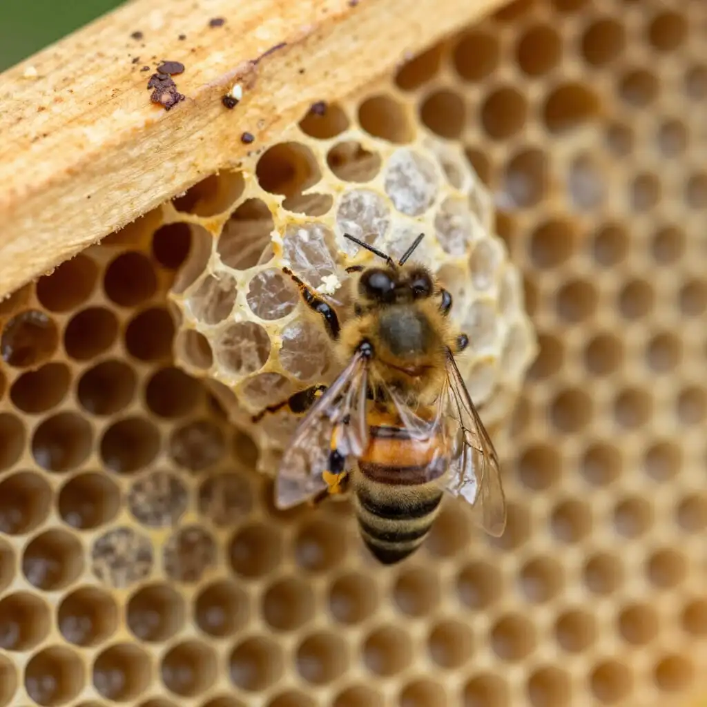 Image de l’article : Cellule royale : définition et usage en apiculture