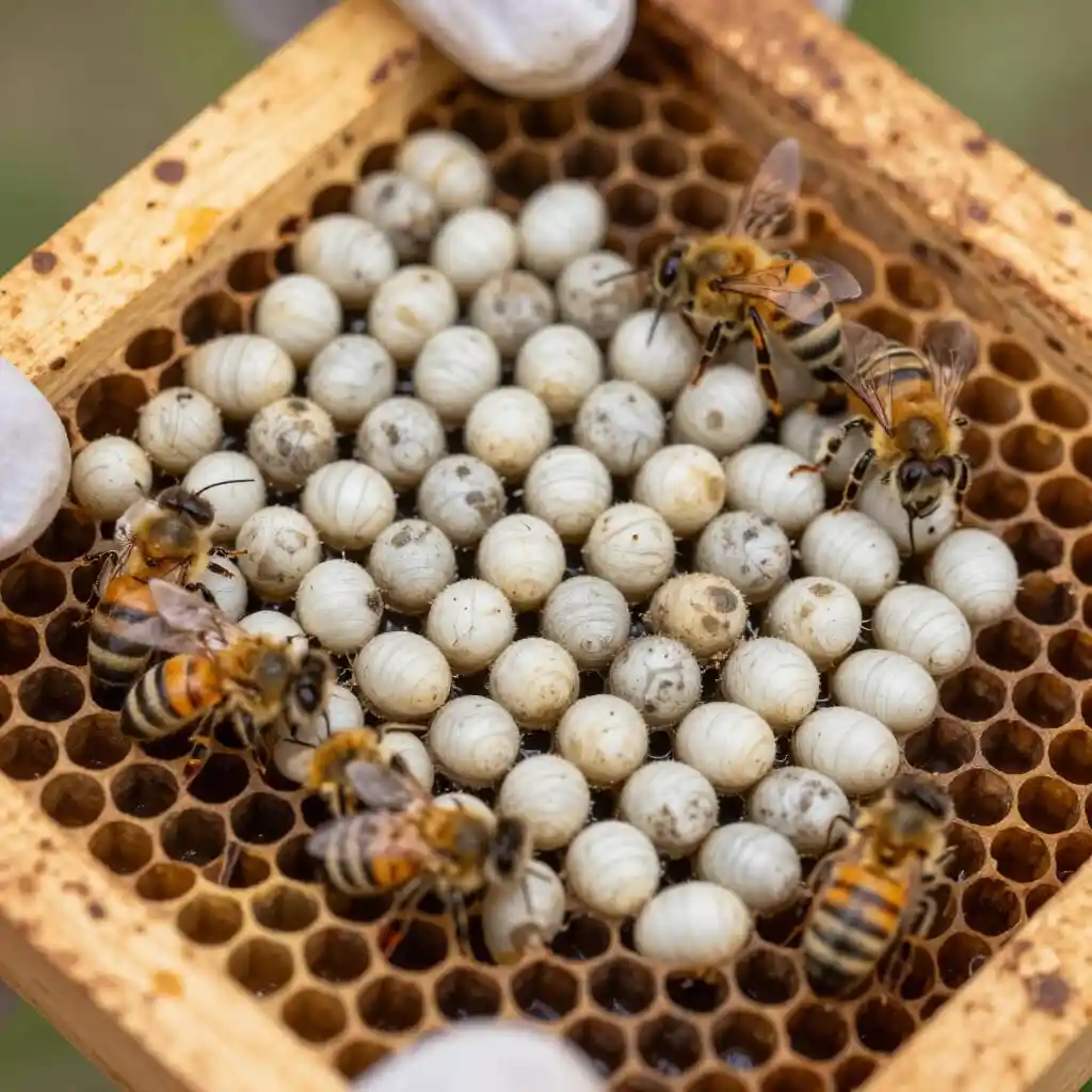 Image de l’article : Chalkbrood : définition et usage en apiculture