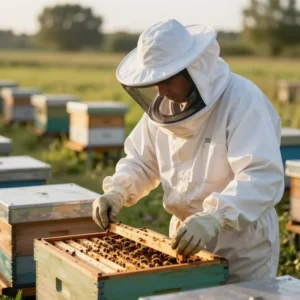Image de l’article : Combinaison apicole : définition et usage en apiculture