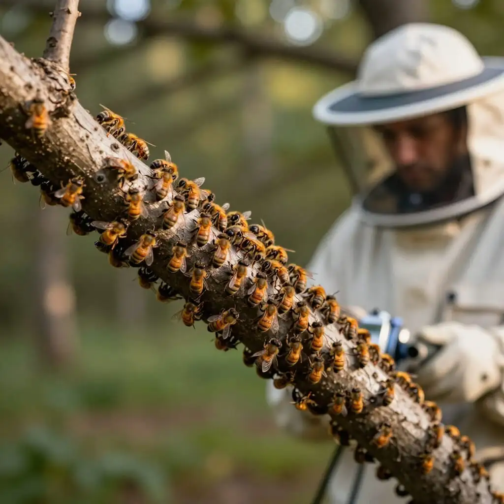 Image de l’article : Essaim : définition et usage en apiculture