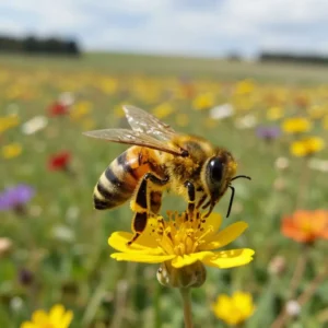 Image de l’article : Combien de fleurs visite une abeille ? Chiffre exact et révélations