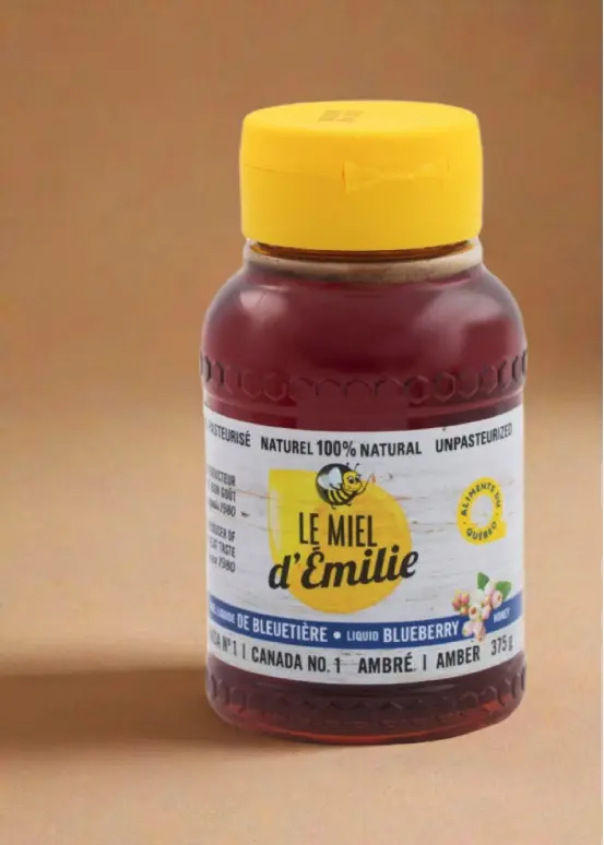 Miel de bleuet typique du Quebec