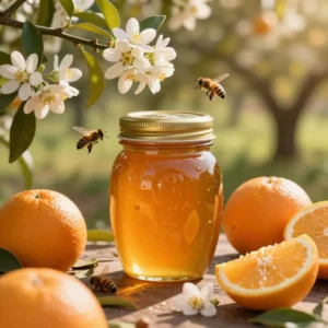 Image de l’article : Miel d&rsquo;oranger : origine, caractéristiques et usages culinaires