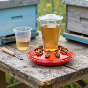 Image de l’article : Sirop abeilles : dosage 50/50 et 2:1, périodes et quantités