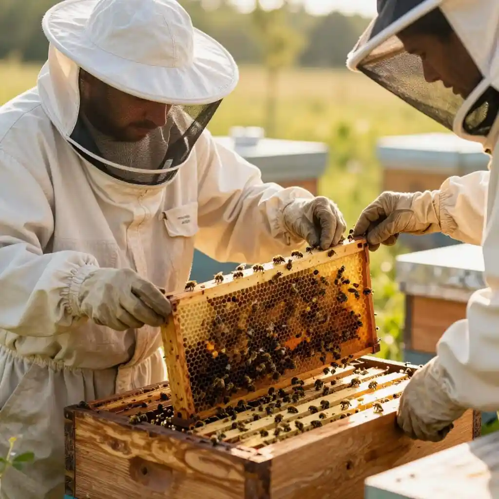 Protection d’une ruche contre la surchauffe en été