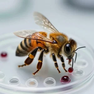 Image de l’article : Venin d&rsquo;abeille (apitoxine) en apithérapie : bienfaits et dangers