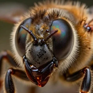 Image de l’article : Les yeux de l&rsquo;abeille : comment voit-elle le monde ?