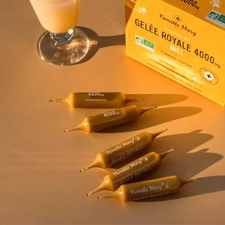 Ampoules de gelée royale bio - Famille Mary